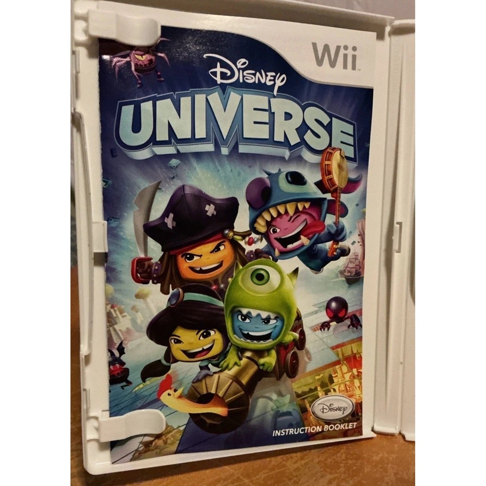 Disney Universe (Nintendo Wii, 2011) Complete W/ Manual CIB, Some Scratches - Picture 4 of 6